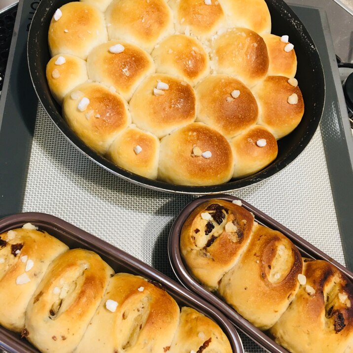 アレンジ自由自在な生地 簡単ミルクちぎりパン☆